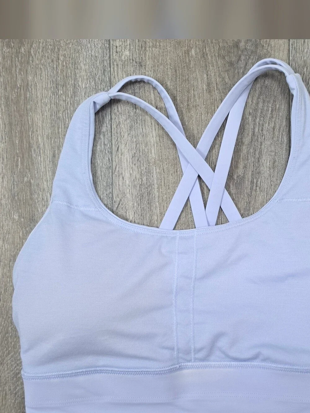 Lululemon Athletica Light Blue Energy Strappy Sports Bra-Size 4